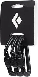 BLACK DIAMOND HotForge Screwgate Locking Carabiner 3-Pack – Lightweight, Durable, Secure