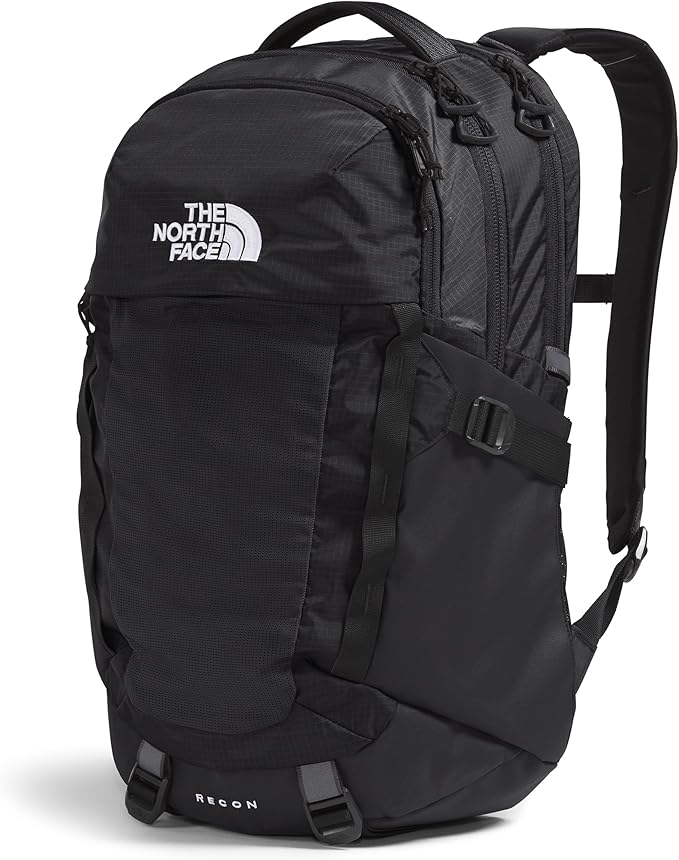 The North Face Recon Backpack – Water-Resistant Everyday Laptop Daypack (TNF Black, One Size)
