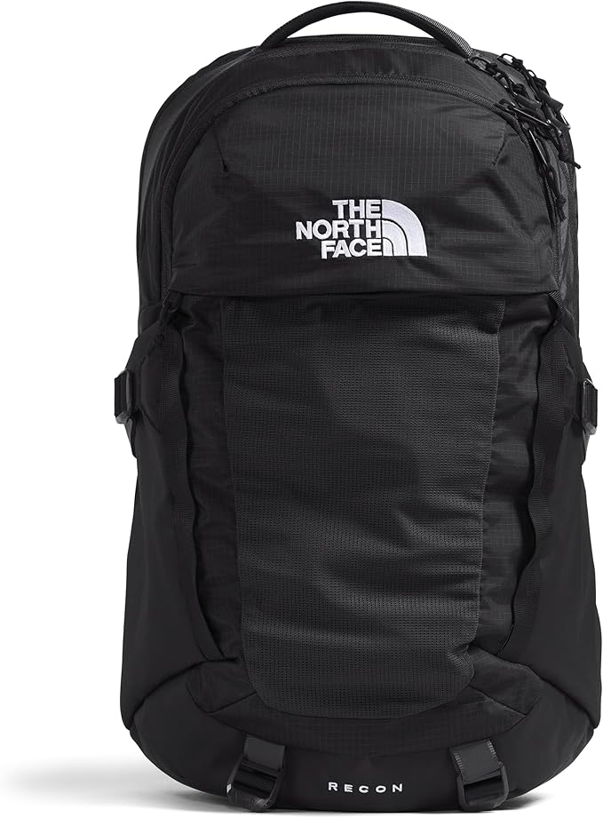 The North Face Recon Backpack – Water-Resistant Everyday Laptop Daypack (TNF Black, One Size)