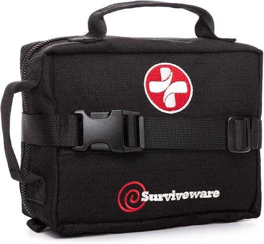 Surviveware 119‑Piece Premium Survival First Aid Kit – Organized, Rugged Medical Kit for Travel & Outdoors